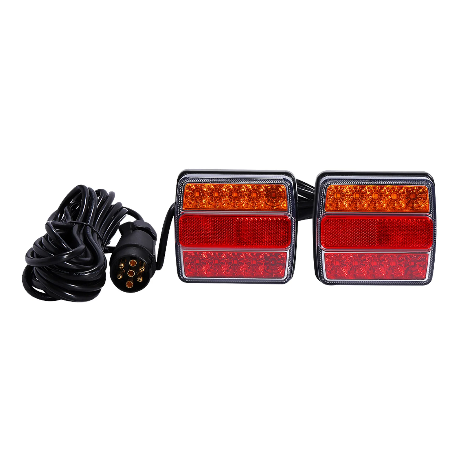 Set di coppie di luci di segnalazione per fanali posteriori a LED per rimorchio per camion moto a 7 pin