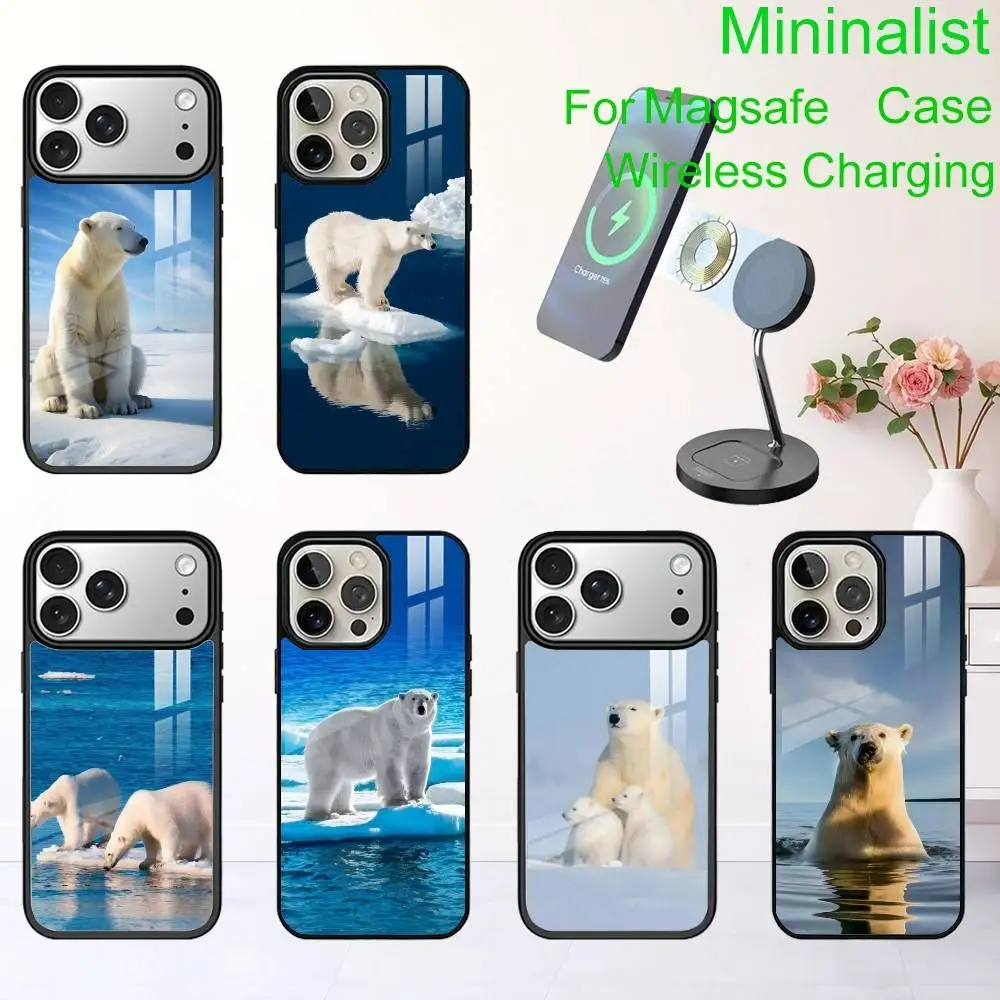 

Polar Bear Master of the Arctic Phone Case For iPhone17,16,15,14,13 Plus,Pro Max Magnetic For Magsafe Wireless Charging