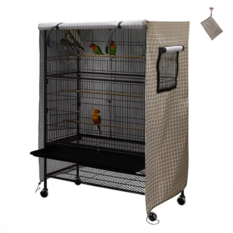 Universal Blackout Good Night Breathable Waterproof Bird Cage Cover for Parrot Small Animal Privacy