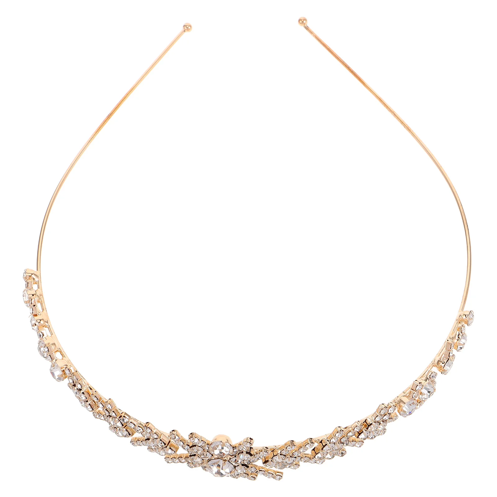 

Bridal Headband For Wedding Rhinestone Hair Accessories Bride Headdress Crown Style Wedding Hairpiece Women Party Prom