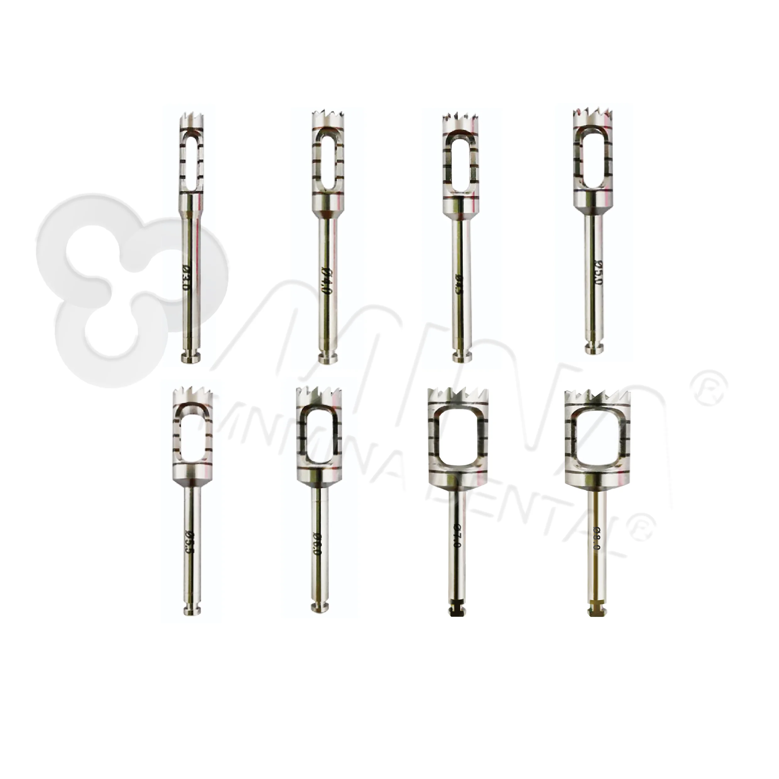 

Высокое качество MINA стоматологические хирургические инструменты для имплантации горячая распродажа коллектор костного трепана из нержавеющей стали CE сертифицированный производитель