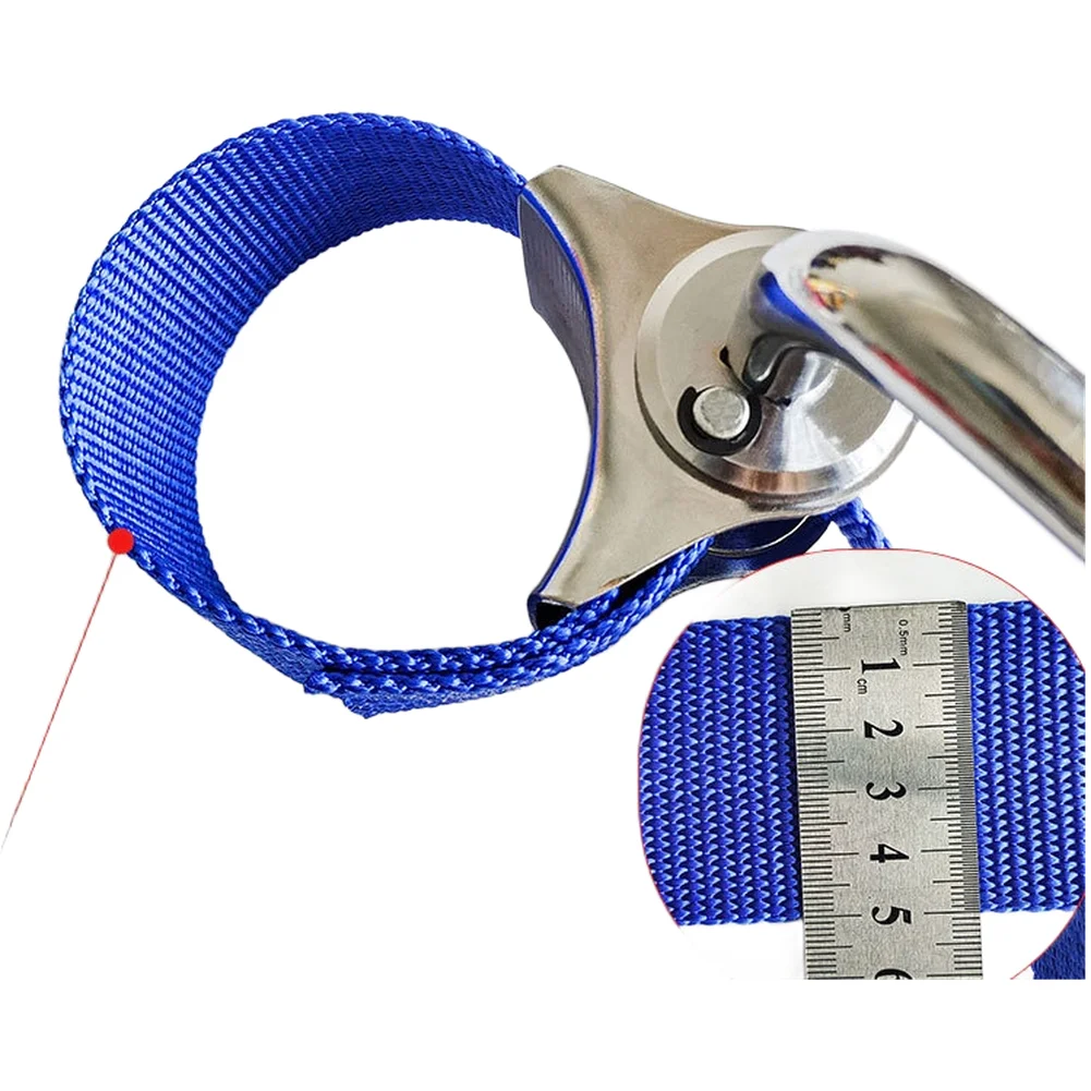 For Oil Change Blue Canvas Filter Wrench Reinforced Nylon Stitching Wide Non-slip Strap Protects Filter Surfaces