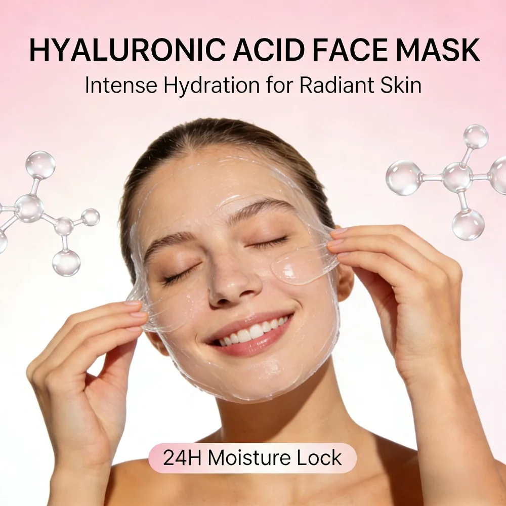

1000g Dual-Use Hyaluronic Acid Sleeping Mask - Deep Hydration Long-Lasting Moisturizing Post-Sun Calming Face Mask