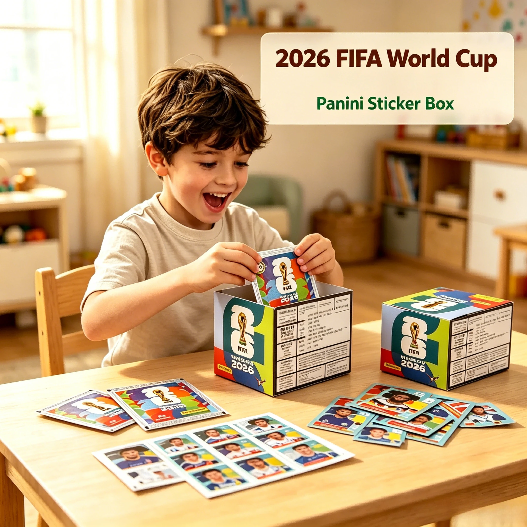 Blister Plaster Sport - 2026 FIFA Weltmeisterschaft Panini Fußballstar-Aufkleber-Box Sammelkarten-Album