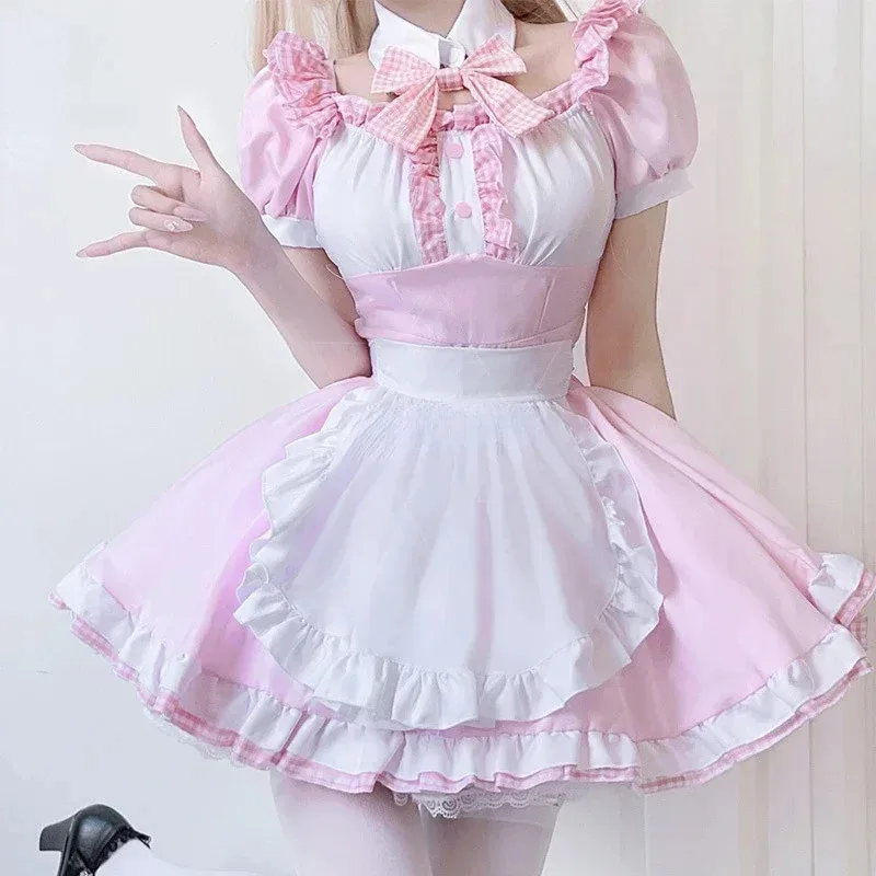 

Lolita Chucky Cosplay Dress Scary is Play Chucky Maid Cosplay Costume Cos Jumpsuits Halloween Clothing For Men Women Party