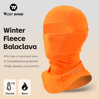 WEST BIKING Cycling Thermal Balaclava Winter Face Mask Men Women Fleece Hood Motorcycle Ski Outdoor Windproof Bike Headgear