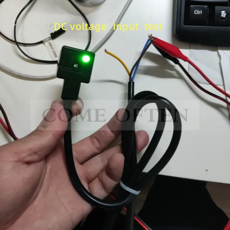 1M Power Cord MPM Integrated Solenoid Valve Coil Plug Terminal Box Connector Din43650A  4 Holes Dc24V AC220V 110V Indicator LED
