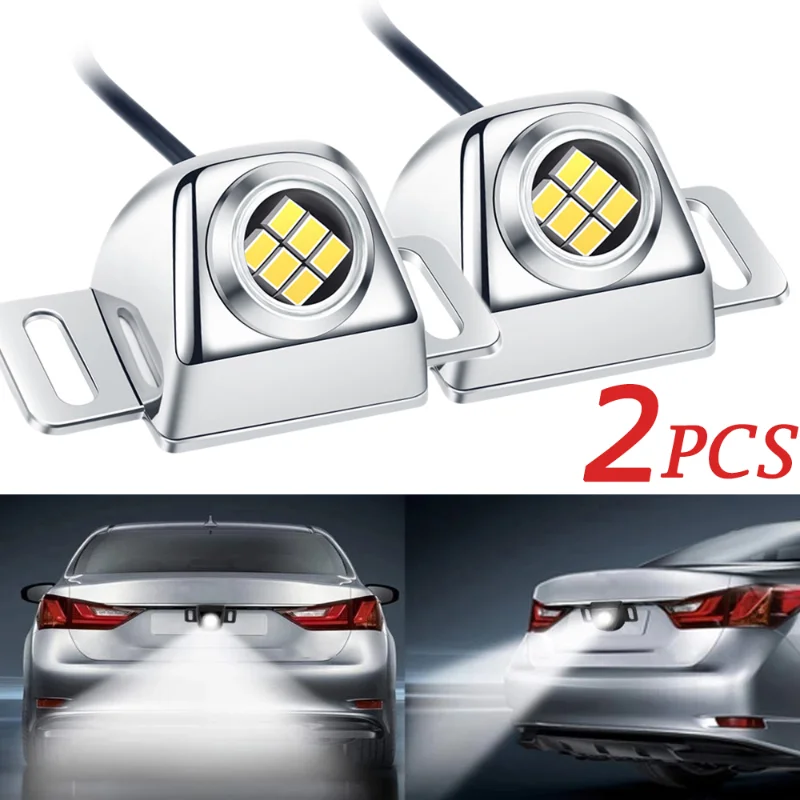 

12-24V Car Reversing Light High Brightness Flashing Warning Lamp Auto Motorcycle Tail Lamp Parking Reverse White LED Bulb