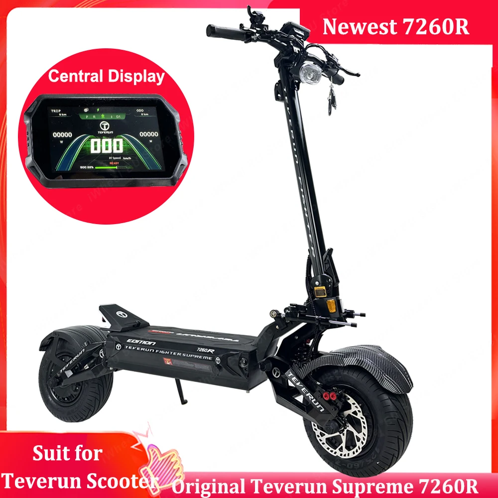 2024 Newest Teverun Fighter 7260R 72V 60Ah Peak Power 10000W Motor APP Version With GPS PKE Function Electric Scooter