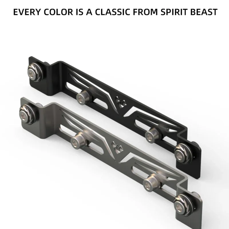 Spirit Beast – support de plaque d'immatriculation arrière de moto, pas de trou 37-127mm, support universel de Conversion de Position du trou de plaque d'immatriculation