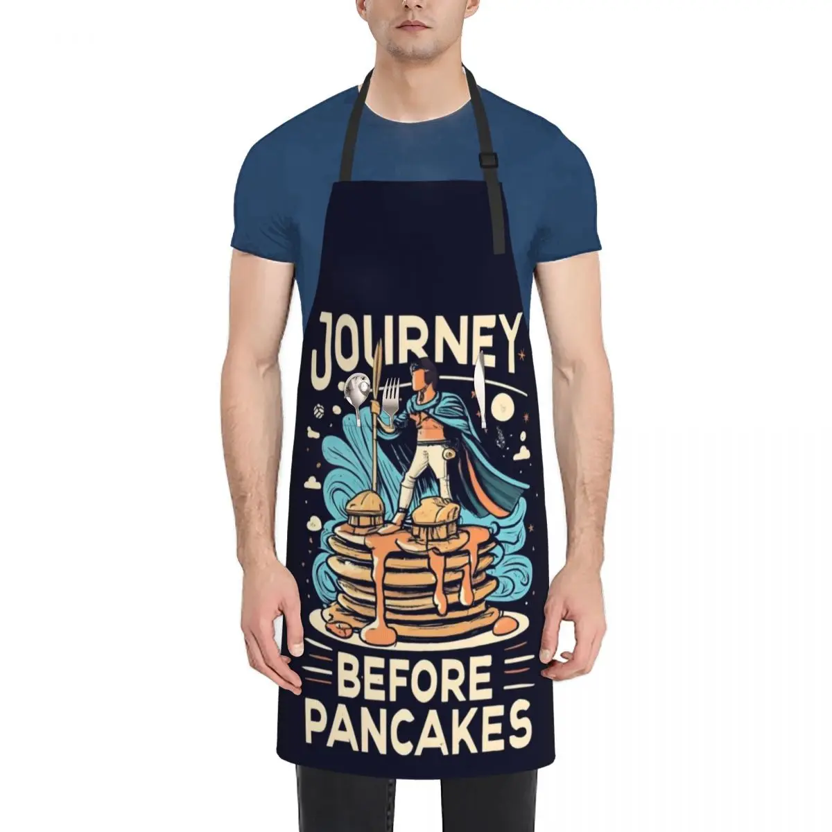 

Journey before Pancakes Apron custom women's kitchen for women with pocket Apron