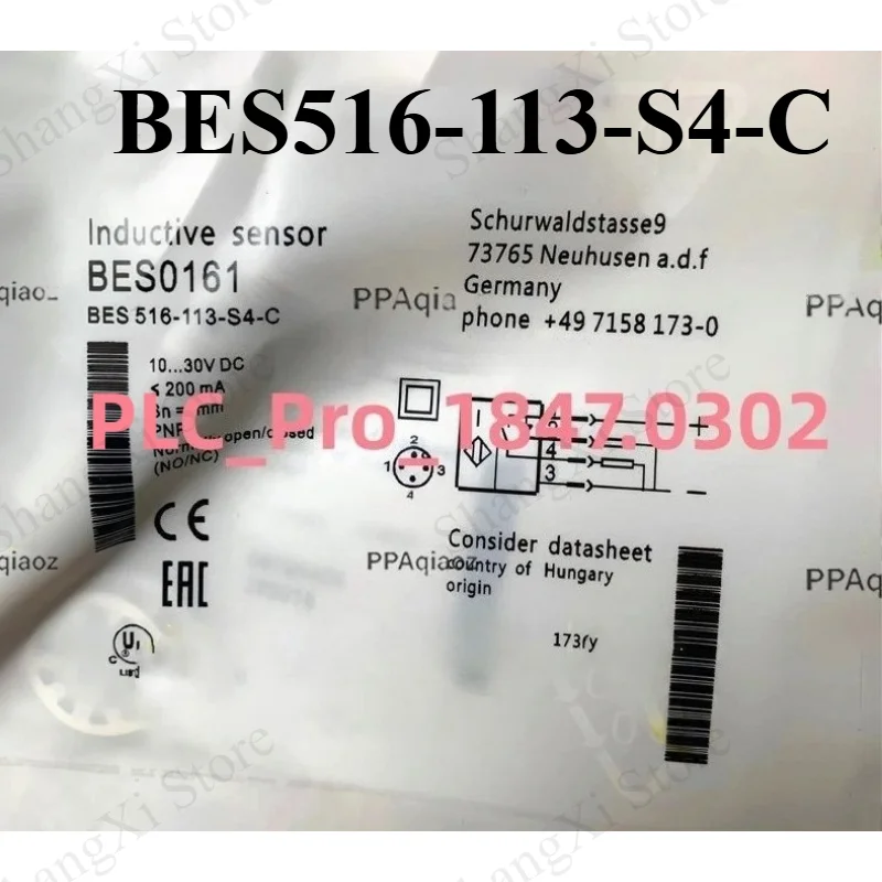 1PC Brand New BES 516-113-S4-C BES0161 Proximity Switch Sensor Fast Delivery
