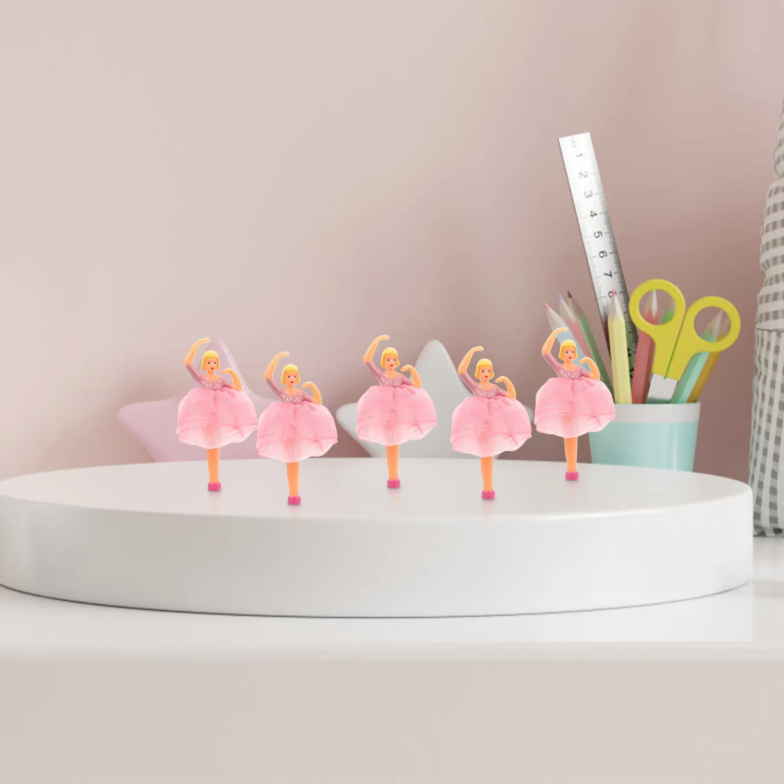 

5Pcs Music Box Ballet Accessories Set Princess Skirt Dancing Girl Eight-Tone Box Ballet Decor Decor Dancer
