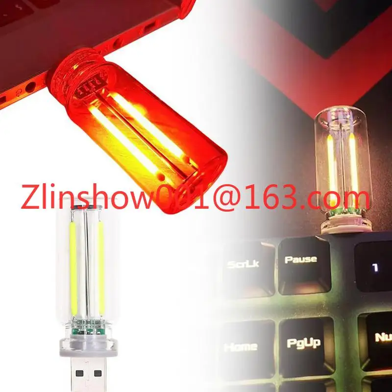 

USB Touch Control LED Night Light Atmosphere Light Edison Bulb Incandescent Lamp LED Filament Light Bulb Bedroom Decoration