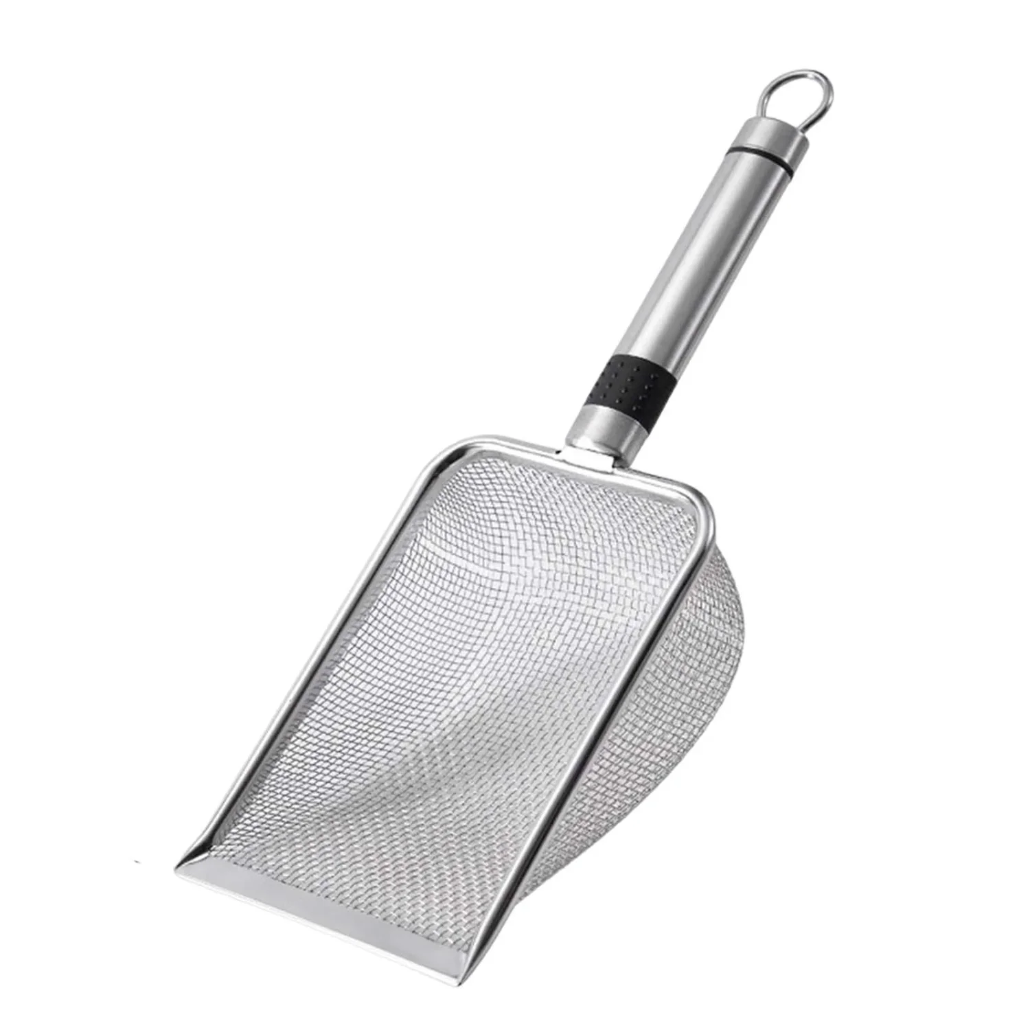 

Metal Cat Litter Shovel with Handle Hole Pet Waste Spoon Cleaning Tool Kitten Scooper Cats Litter Tray Sifter Sand Pets Supplies