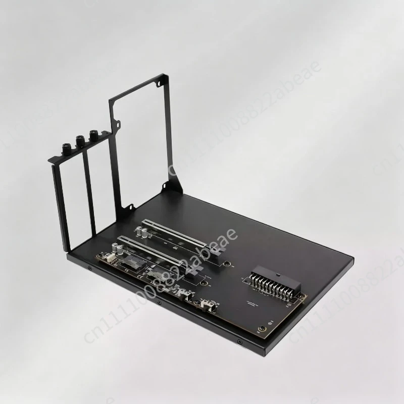 For Double-wide dual-slot graphics card holder pass-through x8x8 expansion PEX8749PCIe3.0x16x16ATX power supply