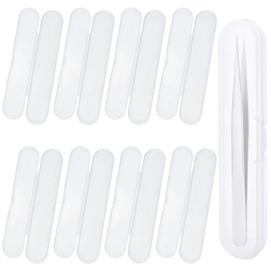 

8 PACK Glass Nail File and Acne Needle Organizer Case, Clear Storage Box for Nail Tools and Blackhead Extractor Tools