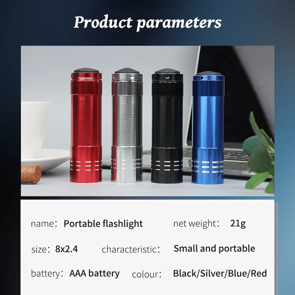 9/12 LED UV Flashlight Portable Pet Urine Stain Money Detection Torch Blacklight Emergency Waterproof Ultraviolet Flashlight image 5