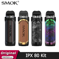 Original SMOK IPX 80 Kit 3000mAh Battery 80W Eletronic Cigarette Vape with 5.5ml RPM 2 Pod Caitridge Fit RPM 2 Coil MTL Vaper