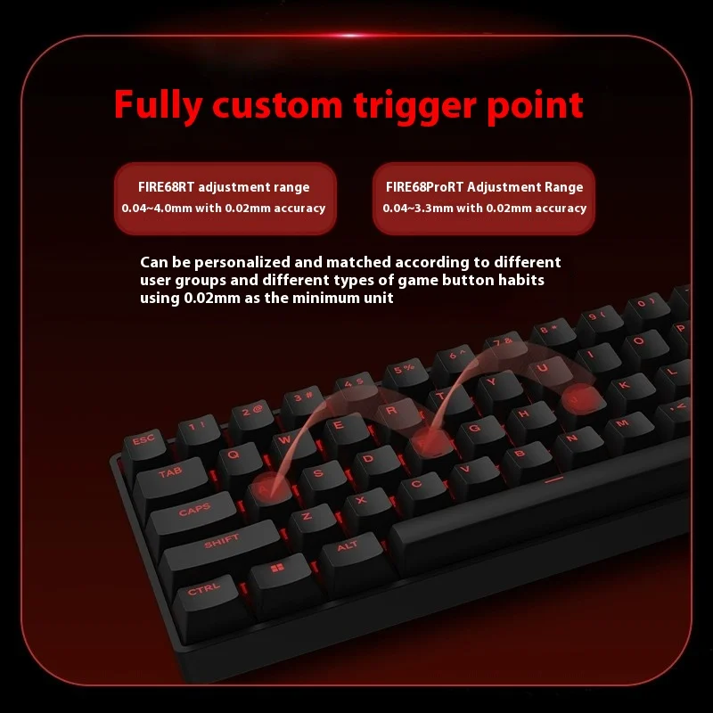

MADLIONS Fire68 Mechanical Keyboard CNC Aluminum Magnetic Switch 8KHz Polling Rate RT0.01mm Esports Gaming Keyboard PC Accessory