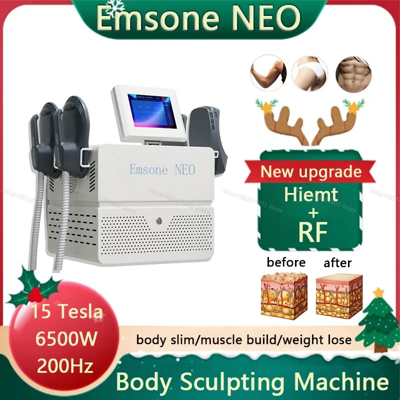 6500W rf ems body sculpting machine Emsone NEO weight lose 15 Tesla hiemt muscle stimulator body slim buttock lift beauty salon