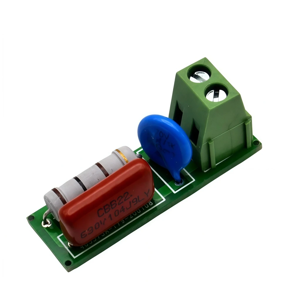1PCS RC Snubber-Schaltungsmodul Relais-Kontakt-Schutzplatine Anti-Interferenz-Überspannungsschutz-Varistor AC/DC 5V-400V 1000W – Detail 3