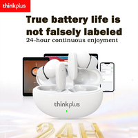 ThinkPlus original TWS wireless earphones waterproof Bluetooth Headphones， in ear noise cancelling Earbuds touch control Headset
