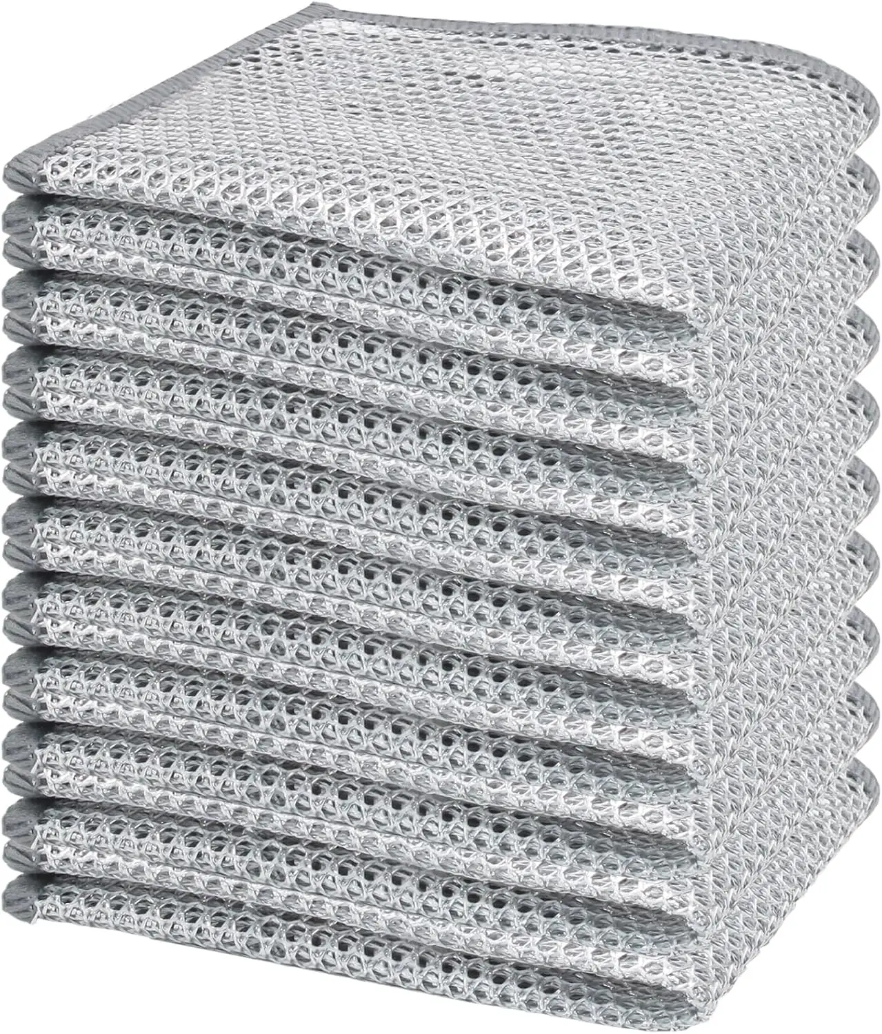 

Double Stainless Steel Scrubber Wire Dishwashing Mesh Dish Cleaning Cloth 20x20cm Metallic Wire Cleaning Rag Towel for Kitchen