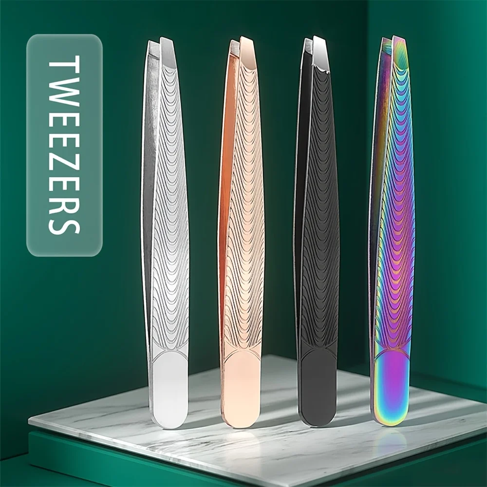 Strumenti per il trucco Pinzetta per sopracciglia inclinata Clip per sopracciglia Accessori per tagliare le sopracciglia per il salone Rimuovere l' Innesto della barba Ciglia finte