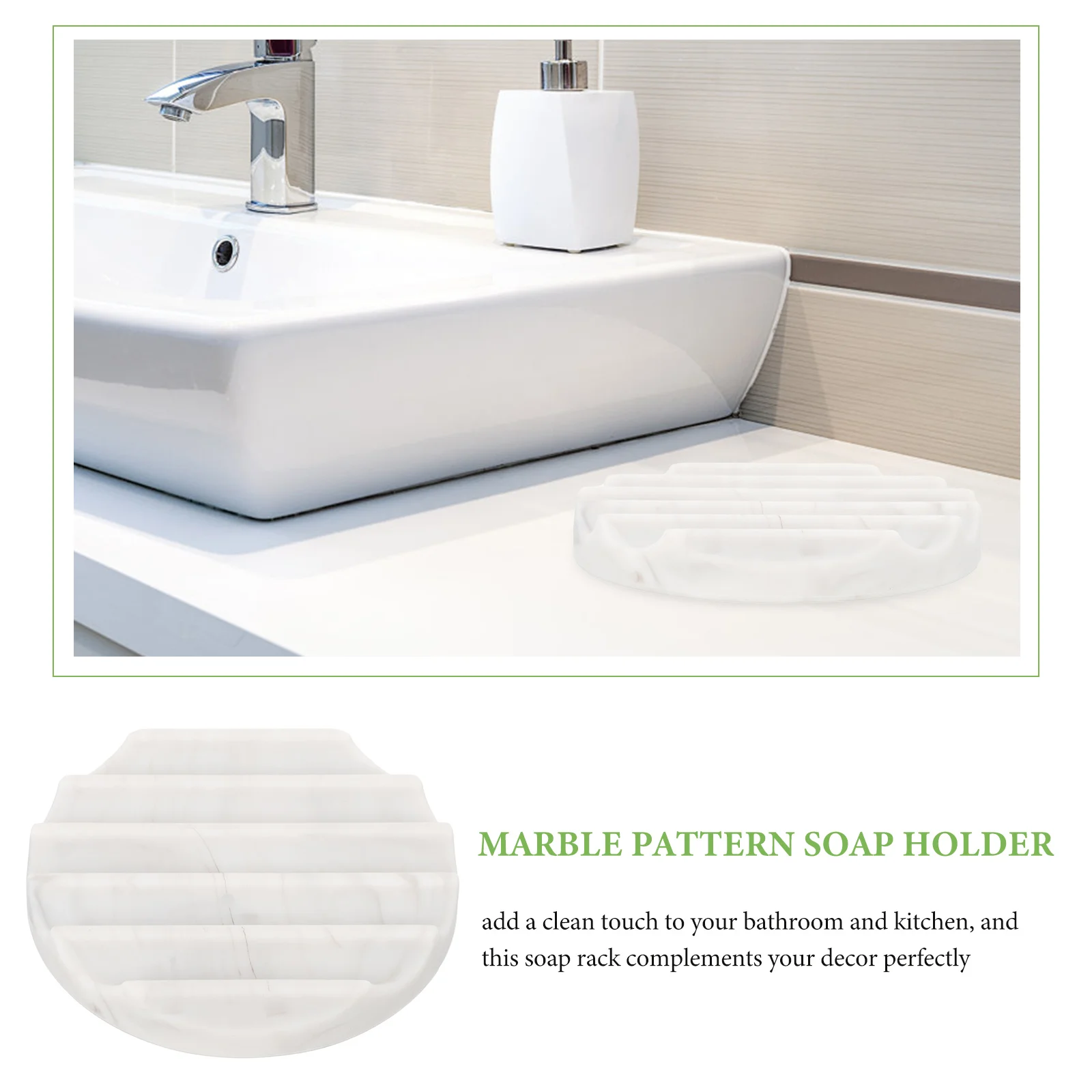 

Silicone Soap Dish Draining Tray Round Holder for Bathroom Sink White Portable Non Slip Easy Clean Home Essentials