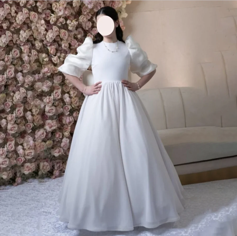 

Простое элегантное стильное платье трапециевидной формы с бантом для первого причастия длиной до пола, классическое длинное бальное платье с цветочным узором для девочек, новинка 2024 года по индивидуальному заказу