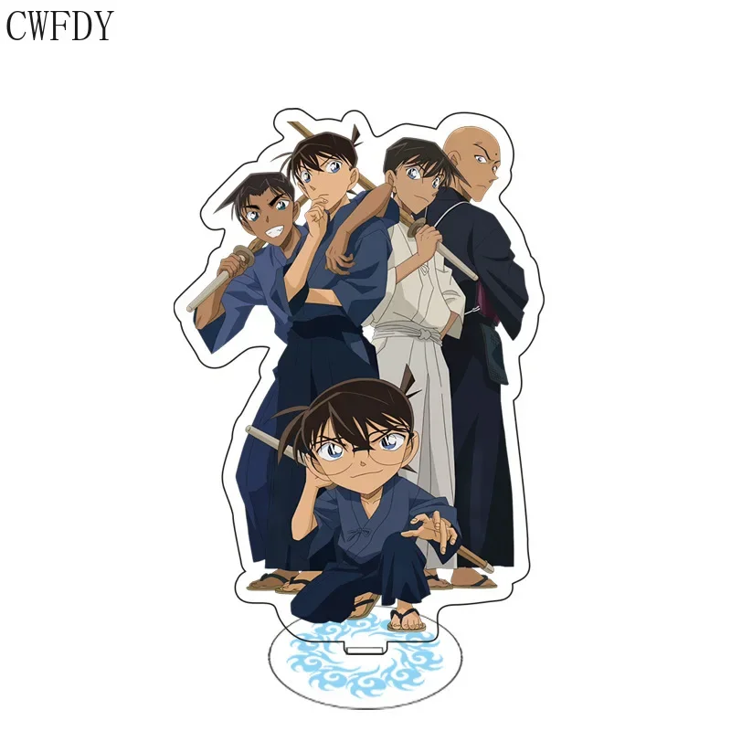 Detective Conan Anime Figure Acrylic Stand Cartoon Action Decoration Cosplay Model Plate Small Desktop Toy Keychain Wedding Gift