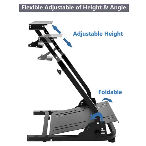 Racingratthållare Höjdjusterbar För Logitech G25 G27 G29 G920 Hopfällbart Rattstativ Spel Racing Simulator Styrning 8 best sales Logitech G29-stativ - №2