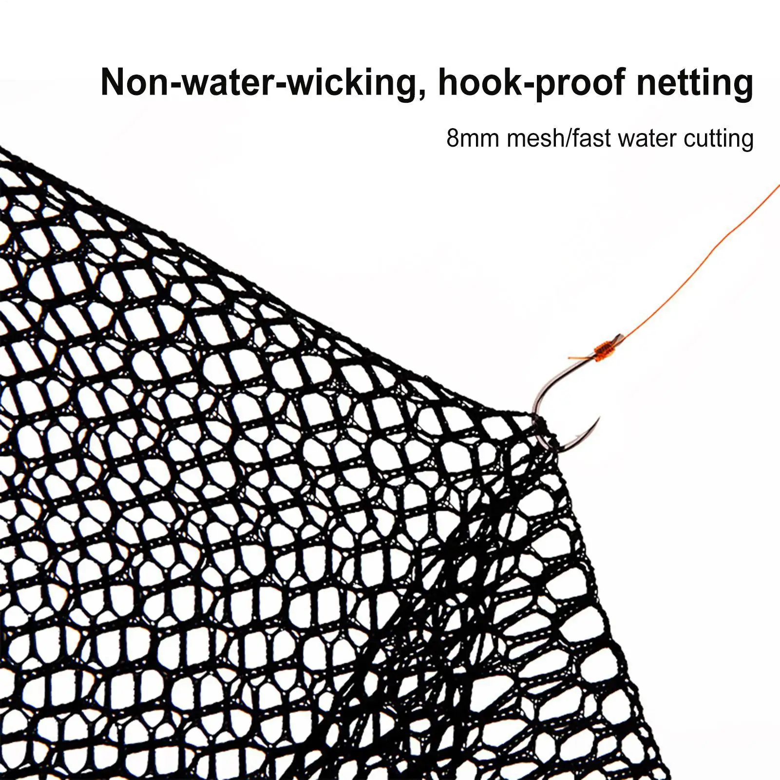 Fishing Landing Net Portable Large Landing Netting Pier Fishing Net For Bridge Saltwater Crab Shrimp Trout Catfish Carp Bait