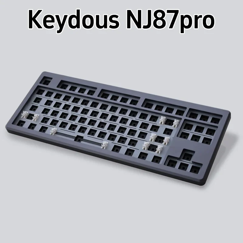 Keydous-Kit de teclado mecánico Nj87pro, teclado inalámbrico de tres modos, junta de aleación de aluminio, intercambio en caliente, personalizado, para oficina