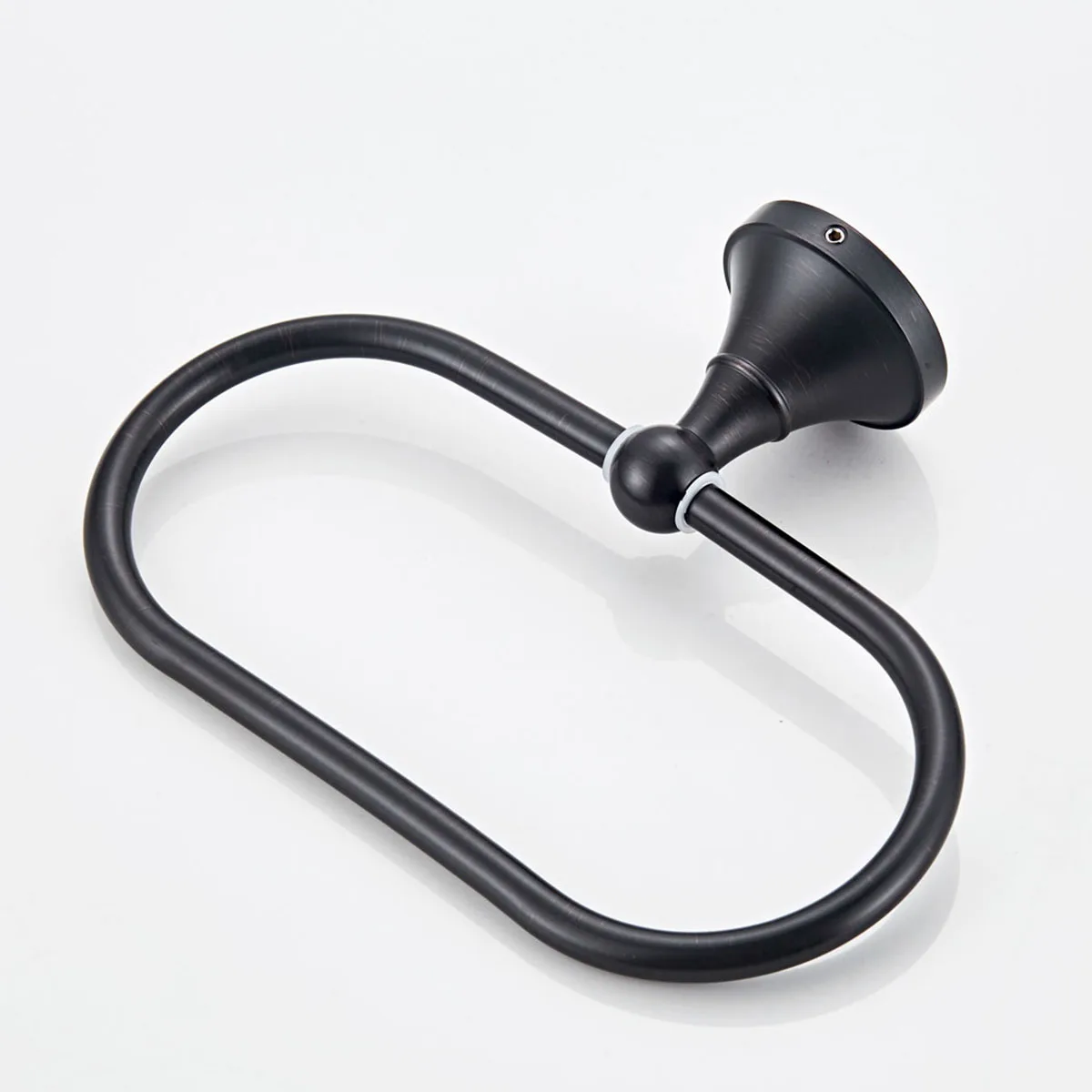 

Овальная подвесная вешалка для полотенец, прочный, толстый дизайн, устойчивый к ржавчине, декоративная, для ванной комнаты, экономия места, для кухни, отеля, настенное крепление, кольцо для полотенец