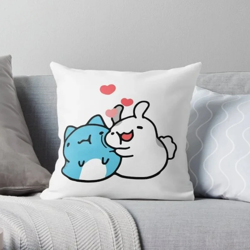 Love Cat Bugcat Capoo Bug Cat Printing Throw Pillow Bedroom Sofa Anime Bed Fashion Pillowcase 45x45 40x40 50X50