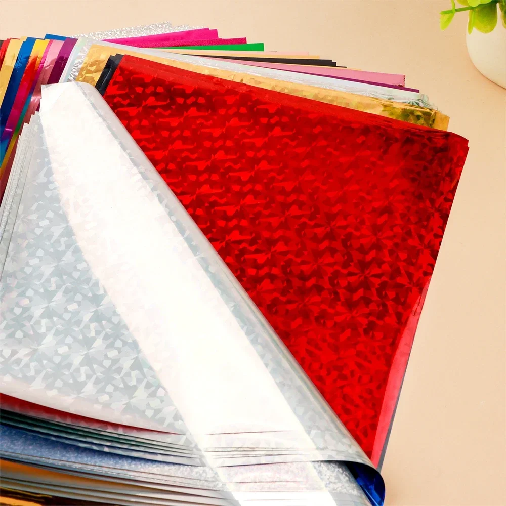 100pcs/pack Toner Reactive Foil 25 Mixed Color A4 Foil Paper for Toner foiling Foil by Laser Printer and Laminator Crafts Paper view 5