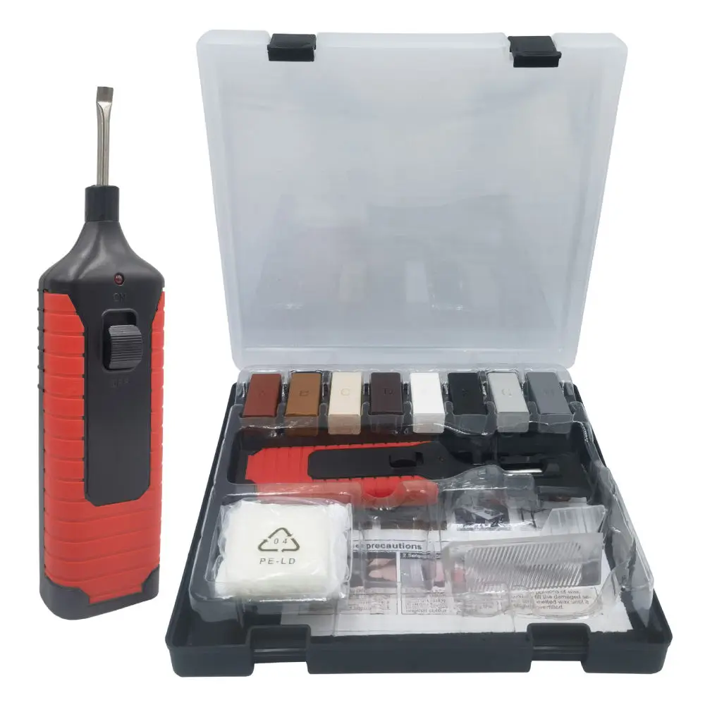 Vinyl Floor Repair Tool Kit For Wood Furniture Tiles Scratch Remover Restoration Set Household Surface Damage Repairer Kit