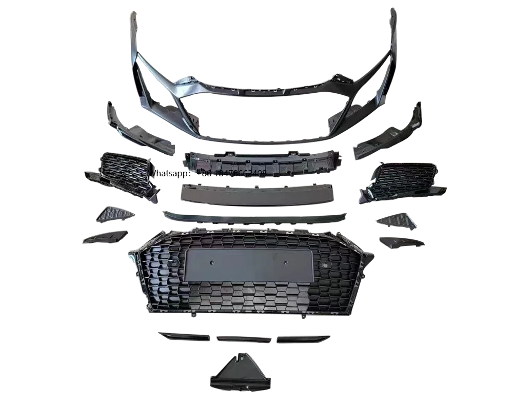 

Car 2017-2019 R8 Front Rear Bumper Kit Upgrade 2020-2024 R8 Style Look Full Body Kit for R8 MK2 2017 2018 2019