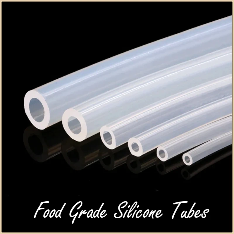 1m Flexible Silicone Tube Transparent ID 0.5 1 2 4 5 6 7 8 9 10 11 12 14 16 18 20 30 50mm Soft Silicone Rubber Hose Food Grade