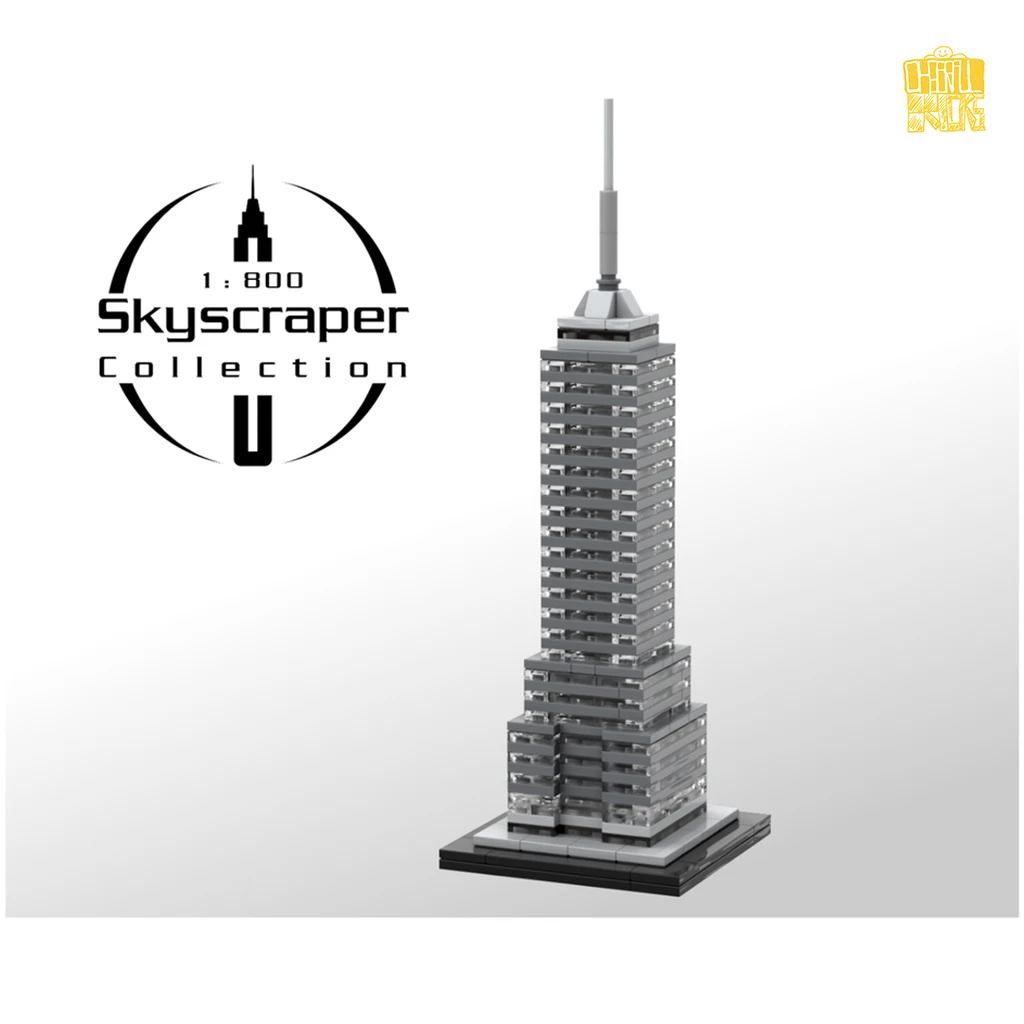 MOC TT004 Torre Latinoamericana 1:800 Scale Skyscraper Model With PDF Drawings Building Blocks Bricks Birthday Christmas Gifts