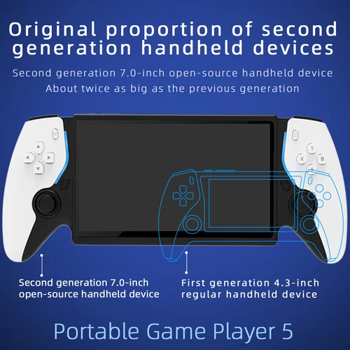 Imagen 2 del producto Nueva máquina de juego Retro portátil PSP de 7 pulgadas HC8000 máquina de juego portátil Retro 64G PSP regalo