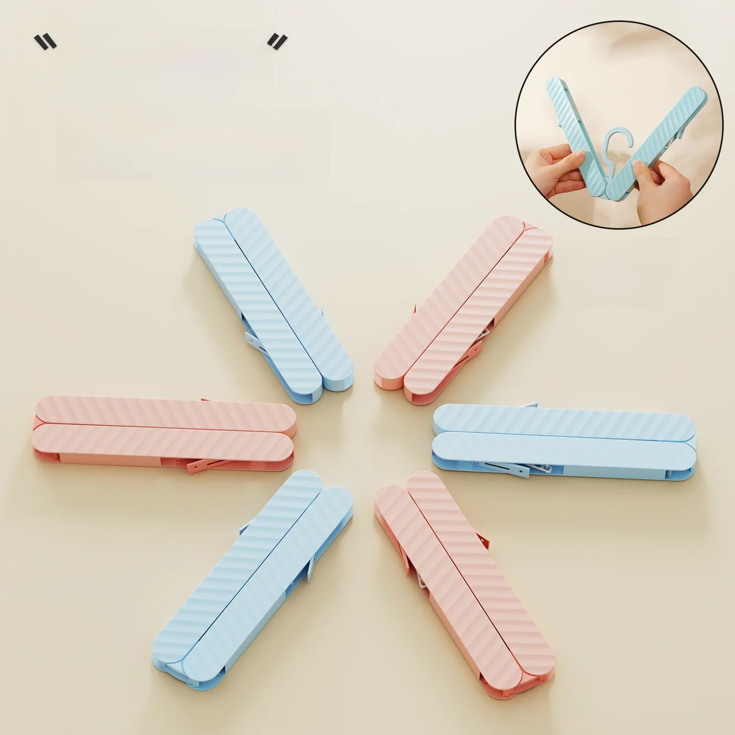 

Portable Travel Hanging Clothes Durable Lightweight Space Saving Plastic Coat Hanger for Busin Trips And Emergency Use