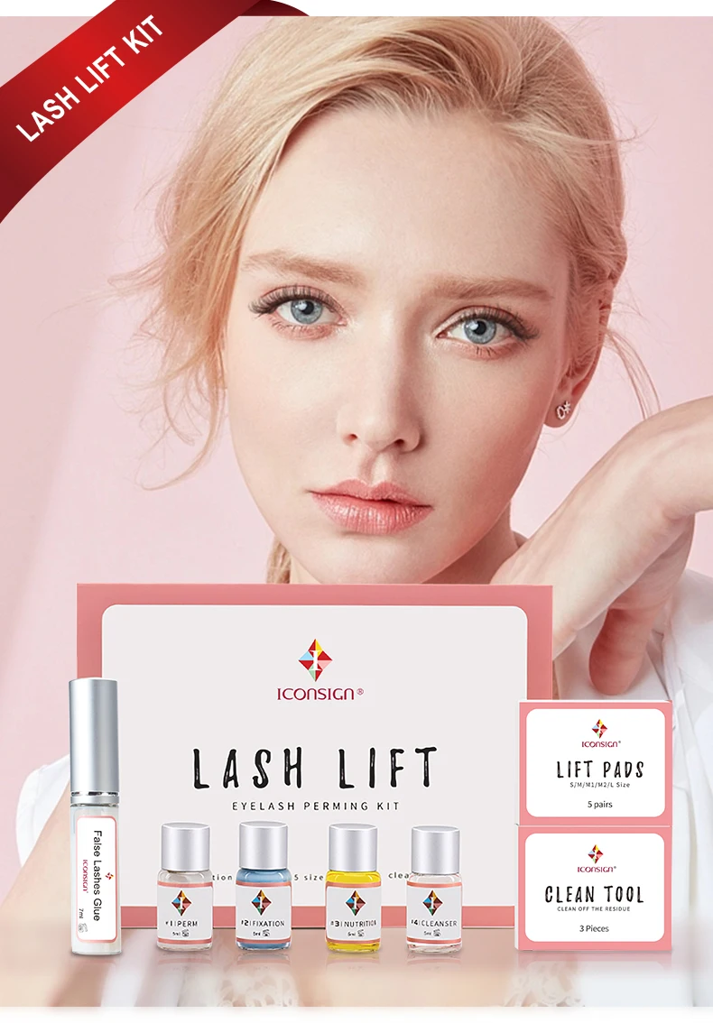 ICONSIGN Lash Lift Kit Lifting ciglia durata 6-8 settimane Lash Perm Eyelash Enhancer strumenti per il trucco regalo perfetto per le donne