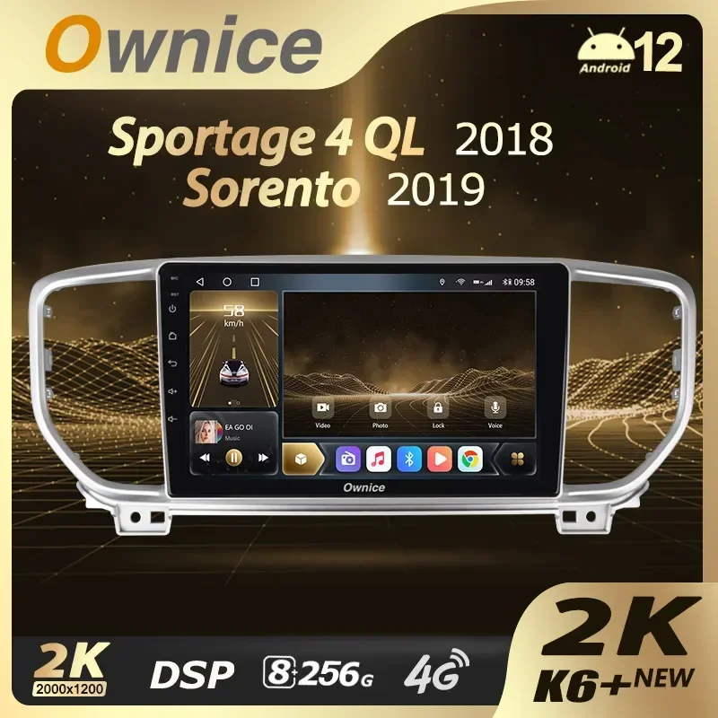 

Автомагнитола Ownice K6 + 2K для Kia Sportage 4 QL 2018-2019, мультимедийный видеоплеер, навигация, стерео, GPS, Android 12, 2din, DVD