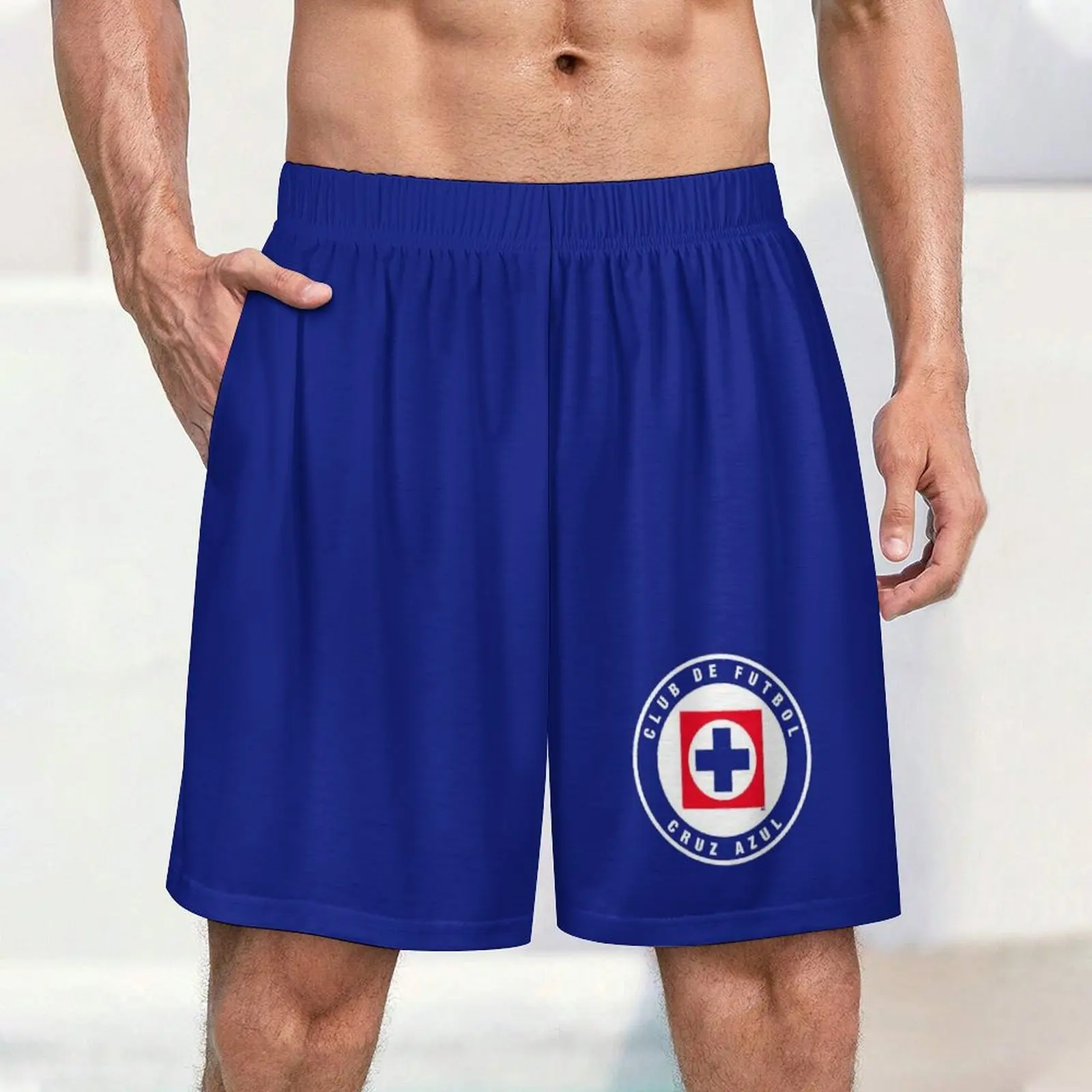 

Mexico Cruz Azul Summer Pajama Trousers Shorts Half Pants Gifts for Men Sleep Home Wear Breathable Comfort Casual Sport Fitness