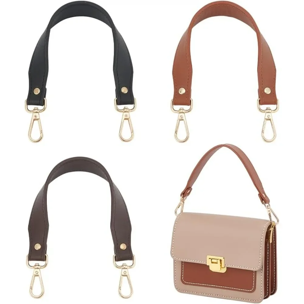 3 Colors Wide Shoulder Strap, PU Leather Purse Strap Replacement Handbag Shoulder Strap DIY Women's Bag Accessories