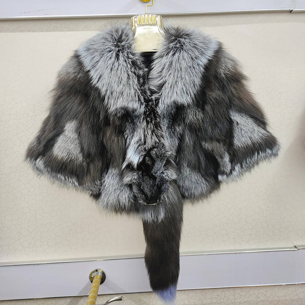 New Women Genuine Real Fox Fur Coat Winter Lady 100% Natural Fox Fur Short Style Overcoat Good Quality Real Fox Fur Jacket