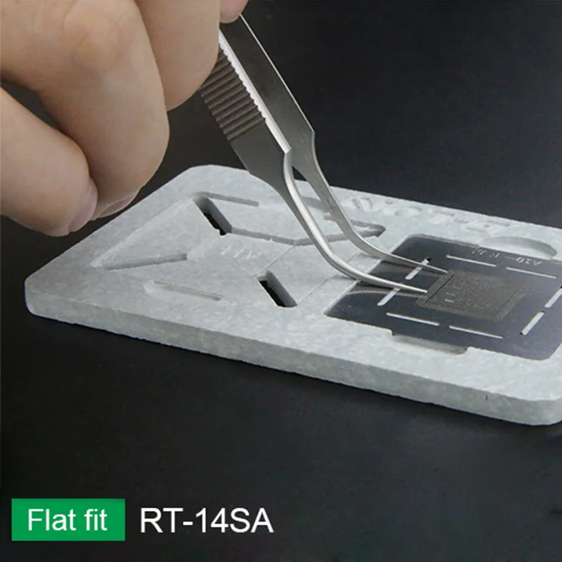 RELIFE RT-14SA RT-14A High Hardness Sharp/Curved Tweezers for Precise Maintenance Anti-rust Repair Clamping Hand Tools